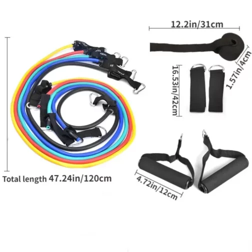 Kit de musculation Toppo bandes de résistance 11 pièces – Image 6