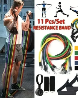 Kit de musculation Toppo bandes de résistance 11 pièces