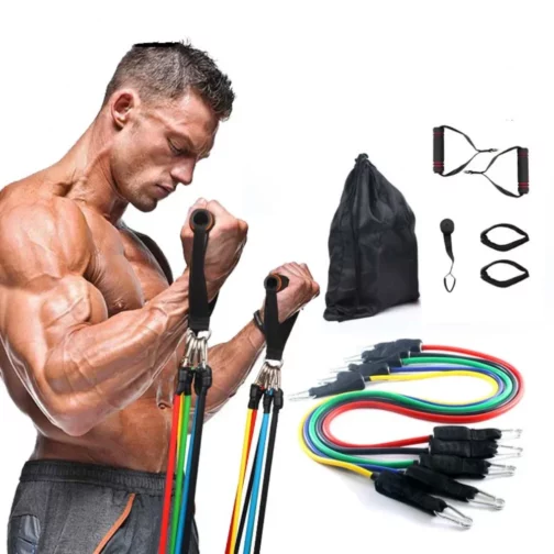 Kit de musculation Toppo bandes de résistance 11 pièces – Image 5