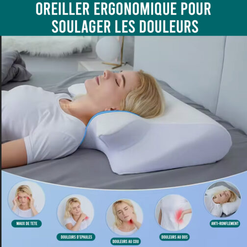 Oreiller ergonomique à mémoire de forme ENMA – Image 5